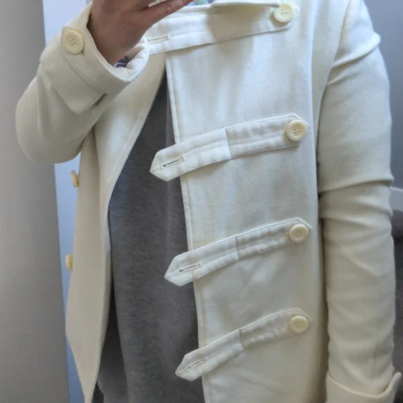 Cream wool coat - Picture 2 of 4